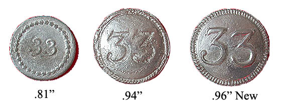 33rd Regt Buttons